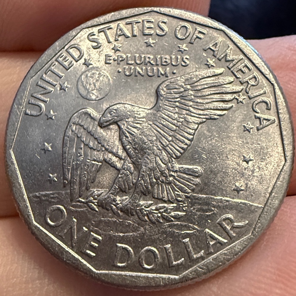TWO—1979 Susan B Anthony dollar coin - Picture 2 of 5